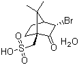 D-3-Bromocamphor-10-sulfonic acid monohydrate molecular structure (CAS 24262-38-2)