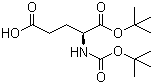 Boc-L-glutamic acid 1-tert-butyl ester molecular structure (CAS 24277-39-2)