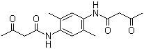 structure of CAS# 24304-50-5, N,N'-(2,5-Dimethyl-1,4-phenylene)bis(3-oxobutyramide);2,5-Bis(acetoacetamido)-1,4-xylene; N,N'-(2,5-Dimethyl-1,4-phenylene)bis(acetoacetamide)
