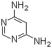结构式 CAS# 2434-56-2, 4,6-二氨基嘧啶