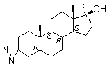 (5beta,17beta)-17-Methyl-spiro[androstane-3,3'-[3H]diazirin]-17-ol molecular structure (CAS 2435-90-7)