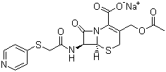 Cefapirin sodium molecular structure (CAS 24356-60-3)