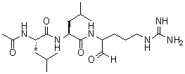 structure of CAS# 24365-47-7, Acetyl-L-leucyl-L-leucylargininal;Leupeptin Ac-LL; N-Acetyl-L-leucyl-N-[4-[(aminoiminomethyl)amino]-1-formylbutyl]-L-leucinamide