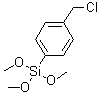 structure of CAS# 24413-04-5, [4-(Chloromethyl)phenyl]trimethoxysilane;1-(Chloromethyl)-4-(trimethoxysilyl)benzene; SIC 2296.2