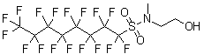 N-(2-Hydroxyethyl)-N-methylperfluorooctanesulfonamide molecular structure (CAS 24448-09-7)