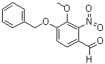 结构式 CAS# 2450-27-3, 4-(苄氧基)-3-甲氧基-2-硝基苯甲醛