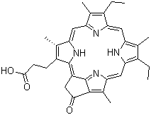 Pyropheophorbide-alpha molecular structure (CAS 24533-72-0)