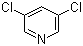3,5-二氯吡啶分子结构 (CAS 2457-47-8)