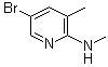 结构式 CAS# 245765-66-6, 5-溴-N,3-二甲基-2-吡啶胺