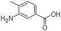 结构式 CAS# 2458-12-0, 3-氨基-4-甲基苯甲酸