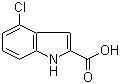 structure of CAS# 24621-73-6, 4-Chloro-1H-indole-2-carboxylic acid