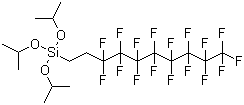 structure of CAS# 246234-80-0, (3,3,4,4,5,5,6,6,7,7,8,8,9,9,10,10,10-Heptadecafluorodecyl)tris(1-methylethoxy)silane