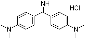 结构式 CAS# 2465-27-2, 碱性黄 2; 奥黄; 金胺; 4,4'-碳亚氨基双(N,N-二甲基苯胺)单盐酸盐