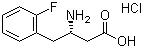 (S)-3-Amino-4-(2-fluorophenyl)butyric acid hydrochloride molecular structure (CAS 246876-92-6)