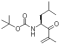 结构式 CAS# 247068-81-1, (S)-4-(叔丁氧羰基氨基)-2,6-二甲基-1-庚烯-3-酮