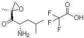 (2S)-2-Amino-4-methyl-1-[(2R)-2-methyloxiranyl]-1-pentanone trifluoroacetate molecular structure (CAS 247068-85-5)