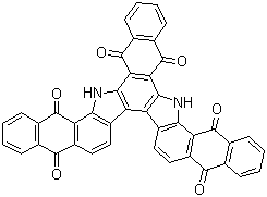 structure of CAS# 2475-33-4, Vat Brown 1;C.I. 70800; Mayvat Brown BR; 16,23-Dihydronaphth[2',3':6,7]indolo[2,3-c]dinaphtho[2,3-a:2'3'-i]carbazole-5,10,15,17,22,24-hexone