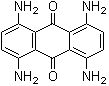 structure of CAS# 2475-45-8, Solvent Blue 18;1,4,5,8-Tetraamino-9,10-anthracenedione; Celanthrene Pure Blue BRS; Celliton Blue BB-CF; Celliton Blue Extra; Celliton Blue G