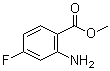 结构式 CAS# 2475-81-2, 2-氨基-4-氟苯甲酸甲酯