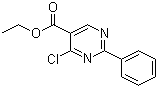 结构式 CAS# 24755-82-6, 4-氯-2-苯基-5-嘧啶羧酸乙酯