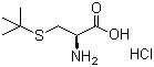 结构式 CAS# 2481-09-6, S-叔丁基-L-半胱氨酸盐酸盐