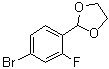 结构式 CAS# 248270-23-7, 2-(4-溴-2-氟苯基)-[1,3]二氧杂环戊烷
