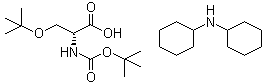 structure of CAS# 248921-67-7, N-[(1,1-dimethylethoxy)carbonyl]-O-tert-butyl-D-serine dicyclohexylammonium salt