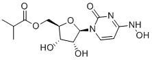 structure of CAS# 2492423-29-5, EIDD-2801;[(2R,3S,4R,5R)-3,4-dihydroxy-5-[4-(hydroxyamino)-2-oxopyrimidin-1-yl]oxolan-2-yl]methyl 2-methylpropanoate