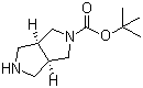 结构式 CAS# 250275-15-1, cis-2-Boc-六氢吡咯并[3,4-c]吡咯; cis-六氢吡咯并[3,4-c]吡咯-2-羧酸叔丁酯
