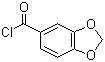 structure of CAS# 25054-53-9, Piperonyloyl chloride;3,4-Methylenedioxybenzoyl chloride; 1,3-Benzodioxole-5-carbonyl chloride