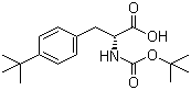 结构式 CAS# 250611-12-2, N-叔丁氧羰基-D-4-叔丁基苯丙氨酸