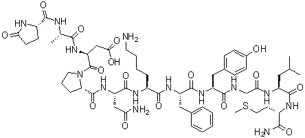 structure of CAS# 2507-24-6, Physalaemin;FI 6422