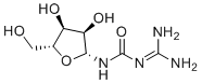 结构式 CAS# 2508-80-7, 1-甲脒基-3-beta-D-呋喃核糖基脲