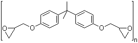 2,2-Bis(glycidyloxyphenyl)propane polymer molecular structure (CAS 25085-99-8)