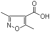 3,5-Dimethylisoxasole-4-carboxylic acid molecular structure (CAS 2510-36-3)