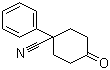 structure of CAS# 25115-74-6, 4-Cyano-4-phenylcyclohexanone