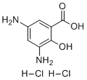 structure of CAS# 2514682-10-9, Mesalazine (Mesalamine) EP Impurity J DiHCl;3,5-diamino-2-hydroxybenzoic acid, hydrochloride (1:2)