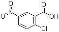 结构式 CAS# 2516-96-3, 2-氯-5-硝基苯甲酸