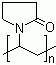 Polyvinylpyrrolidone cross-linked molecular structure (CAS 25249-54-1)