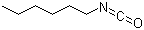 Hexyl isocyanate molecular structure (CAS 2525-62-4)