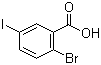 structure of CAS# 25252-00-0, 2-Bromo-5-iodobenzoic acid