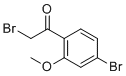 2-溴-1-(4-溴-2-甲氧基苯基)乙酮分子结构 (CAS 252561-75-4)
