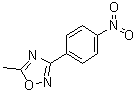 structure of CAS# 25283-96-9, 5-Methyl-3-(4-nitrophenyl)-1,2,4-oxadiazole;3-(p-Nitrophenyl)-5-methyl-1,2,4-oxadiazole