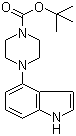 结构式 CAS# 252978-89-5, 1-(1-叔丁氧羰基)-4-(4-吲哚基)哌嗪