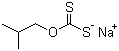 Sodium O-isobutyl dithiocarbonate molecular structure (CAS 25306-75-6)