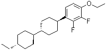 结构式 CAS# 253199-08-5, 1-乙氧基-4-[(反式,反式)-4'-乙基[1,1'-联环己烷]-4-基]-2,3-二氟苯