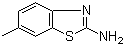 structure of CAS# 2536-91-6, 2-Amino-6-methylbenzothiazole;6-Methyl-1,3-benzothiazol-2-amine