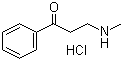 structure of CAS# 2538-50-3, 3-Methylamino-1-phenylpropan-1-one hydrochloride;3-(Methylamino)-1-phenyl-1-propanone hydrochloride