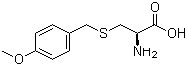 structure of CAS# 2544-31-2, 2-Amino-3-[(4-methoxybenzyl)thio]propanoic acid;S-(4-Methoxybenzyl)-L-cysteine; H-Cys(pMeOBzl)-OH