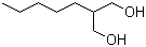 structure of CAS# 25462-23-1, 2-Pentylpropane-1,3-diol;1,1-Bis(hydroxymethyl)hexane